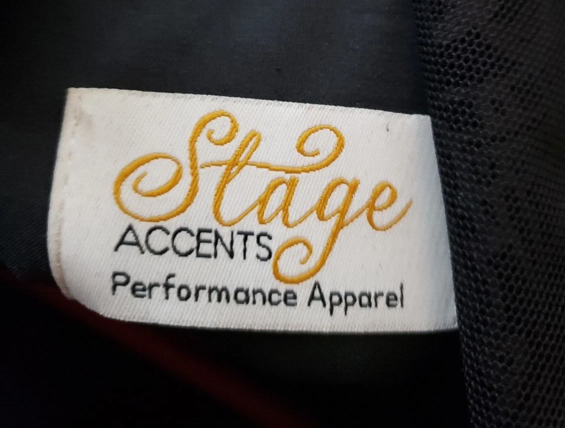VETEMENTS Stage Accents donna 4 abiti abbigliamento performance nero manica corta maxi lunghezza