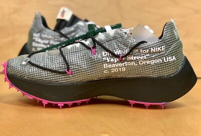 NIKE VAPOR STREET OFF-WHITE BLK LASER FUCHSIA CD8178 001 MEN 10