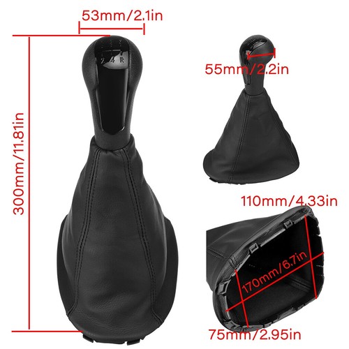 Car Holden Barina Spark (M300) 2011-2015 Boot 5 Speed Gear Shift Knob Black - Picture 4 of 12