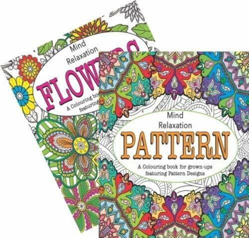 A4 Colouring Books Pattern/Flowers Relaxation Anti Stress