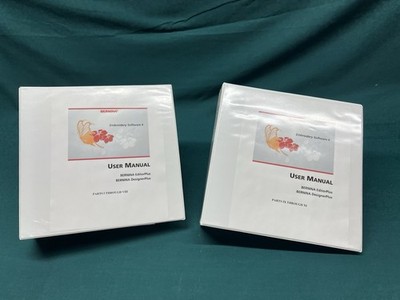 Bernina Embroidery Software 6 User Manual Color Part I - XI (Complete) 2 Binders