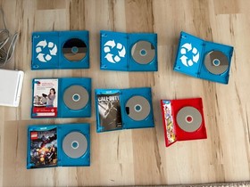 Nintendo Wii U Console White Bundle w/ GamePad + 7 Games Mario COD Tested