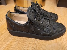 Giuseppe Zanotti Frankie Sneaker Leder schwarz Gr.44 Wie NEU!