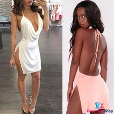 Evening Bodycon Dress Ladies Club Mini Women's Bodycon Party Bandage Cocktail