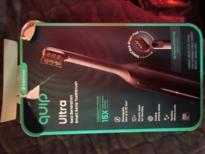quip Ultra Next Generation Smart Sonic Rechargeable Toothbrush Black
