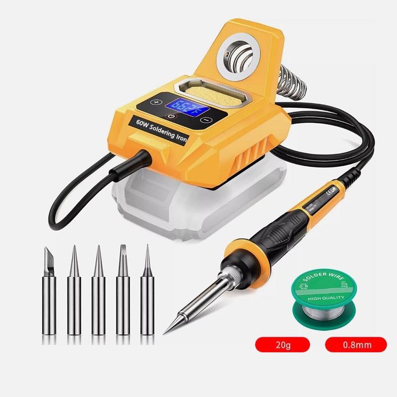 Electric Digital LCD Cordless Soldering Iron Station for Dewalt 20V Max Battery