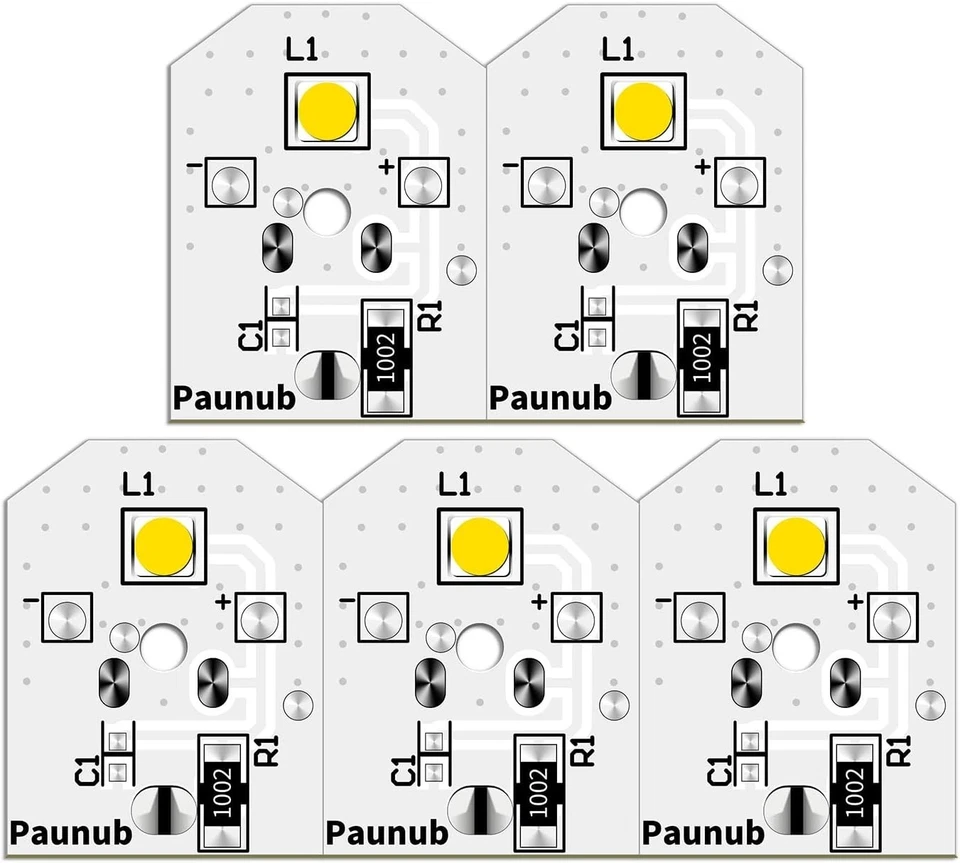 5-Pack LED Refrigerator Bulb Replacement WR55X25754 for Brightness & Efficiency - Image 3 of 4