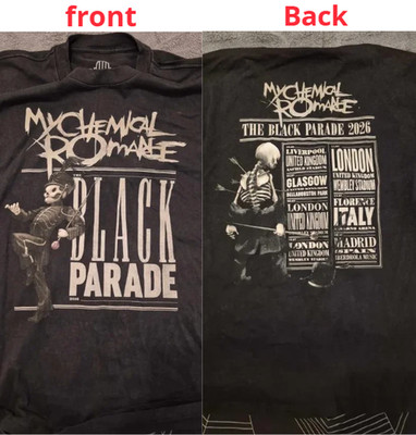 My Chemical Romance The Black Parade 2026 Tour Shirt Concert Reprint