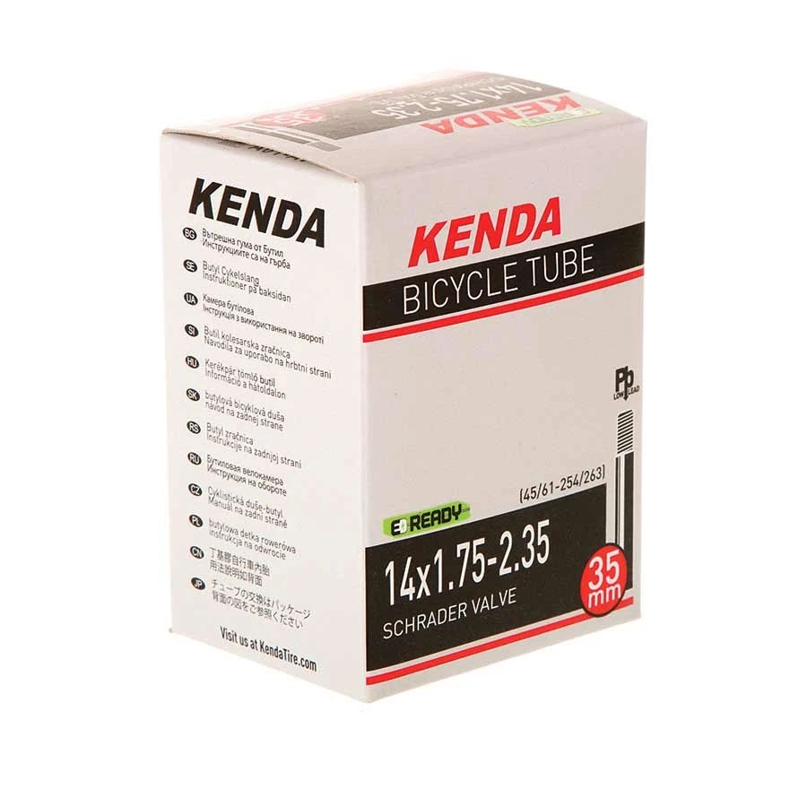 Kenda 14" Schrader Tube - 35mm Length, 1.75-2.35 Tire Range, Standard Thickness - Image 2 of 2