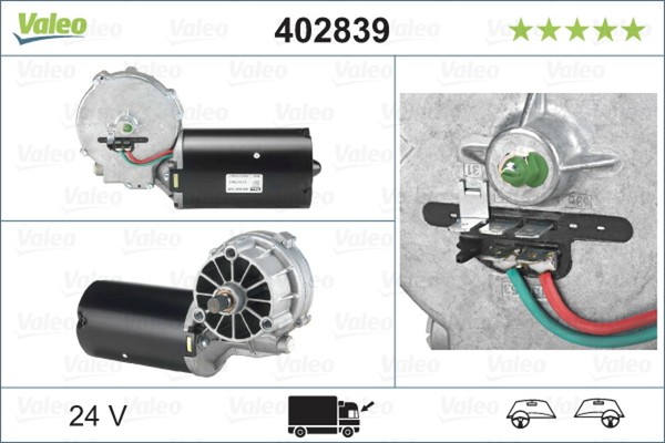 Wischermotor Original Teil Valeo 402839 24V FüR Mercedes Tourino 510-image