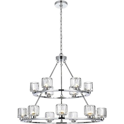 Elegant Lighting 5100L236C Cadence Chandelier Chrome