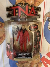 TNA James Mitchell SIGNED Action Figure Exclusive Sheet Temporary Tattoo