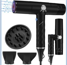 Negative Ionic Blow Dryer Set with 110, 000 RPM Brushless High-Speed- Hair Dryer