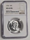 1956 Franklin Half Dollar NGC MS64FBL
