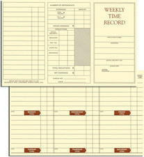 - Weekly Employee Pocket Size Time Cards, Made in the USA Pack of 100 Cards 