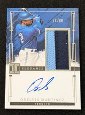 2024 Panini Impeccable Elegance Orelvis Martinez Auto Patch /99 Blue Jays Signed