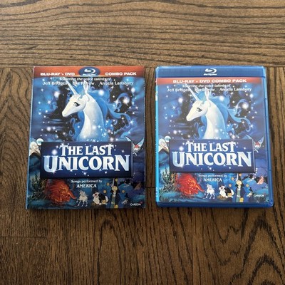 The Last Unicorn (Blu-ray/DVD, 2011, 2-Disc Set) W/ Slipcover - Tested