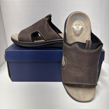 Dockers,Mens Barlin Casual Slide Sandal Shoe, Dark Brown, 8W, Super Comfort -NIB