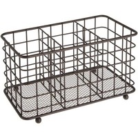 Mdesign Besteckkorb Besteckaufbewahrung Organizer Metall 3 FäCher Bronze