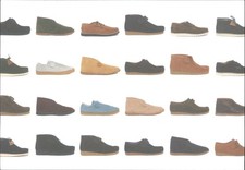 Pretty Green Footwear Shoes Desert Boots Collection Promo Postcard Mod Fashion