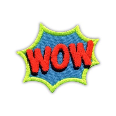 PATCHION Rede Bubble - Wow Explosion Wolke - Bestickt Abzeichen Patch