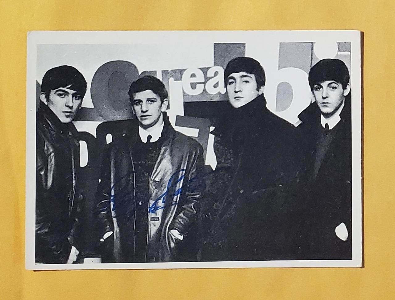 The Beatles US Original 1960's 2nd Series Topps B & W Card # 90 ORANGE BACK