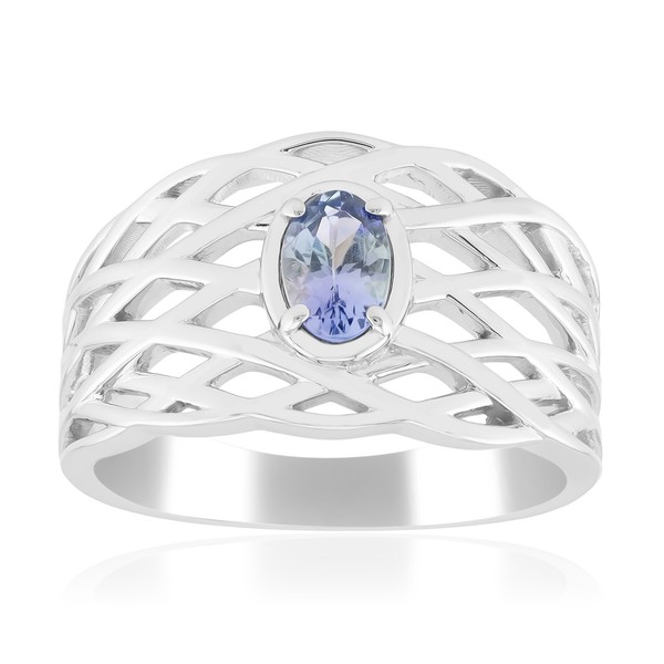 Cavill Ring Sterlingsilber 0,43Ct Flieder Tansanit Oval Damen Schmuck--image