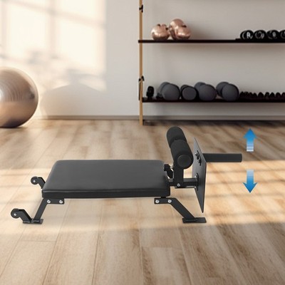Höhenverstellbare Nordic Curl Bank Beintrainer Hamstring Trainer mit Rollen