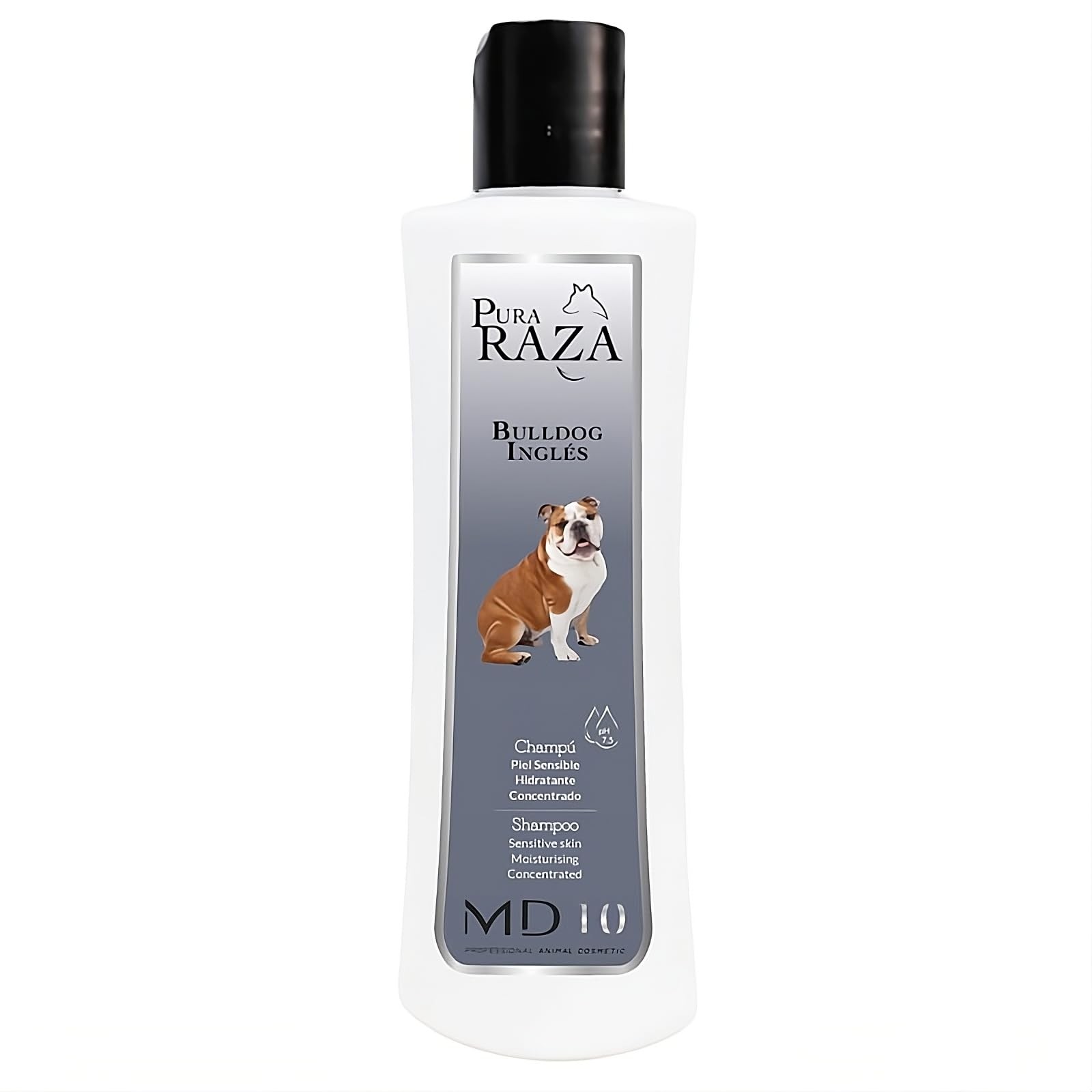 Shampooing pour Bulldog Anglais après la promenade pour laver les plis et hydrater la peau