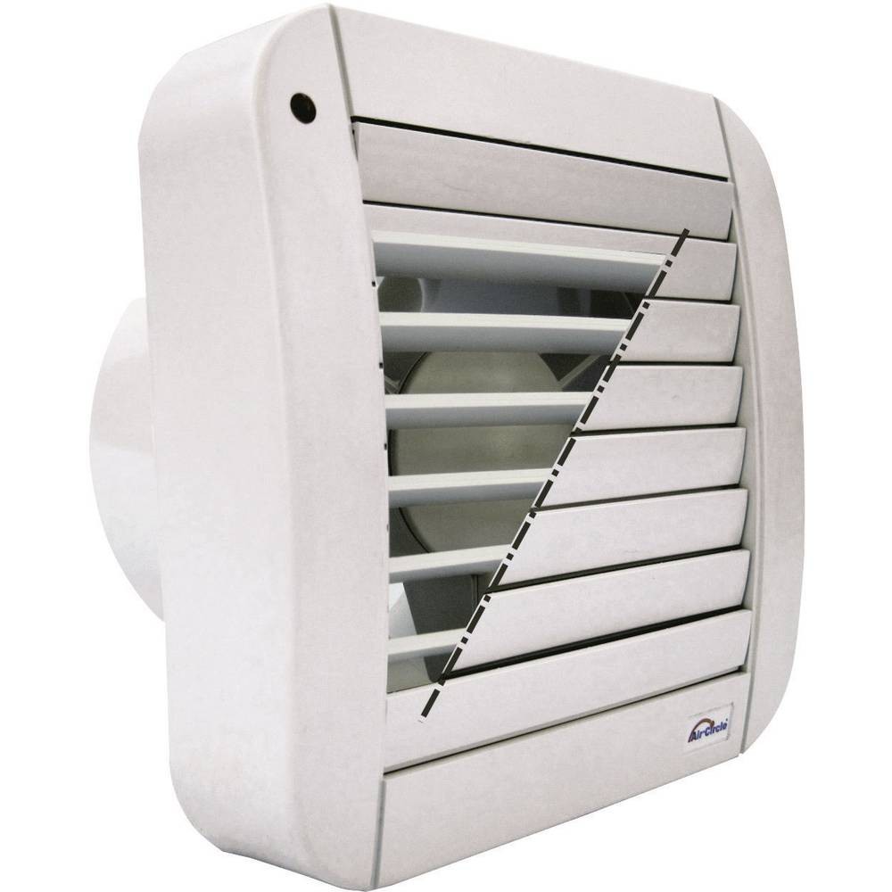 Ventilateur mural de salle de bain Wallair ECO 150 A contre humidité