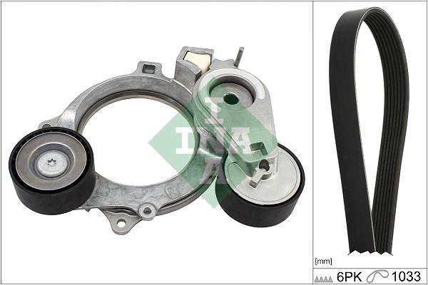 INA 529 0572 10 V-Rippenriemen Satz FüR Audi, Cupra, Seat, Skoda, VW-image