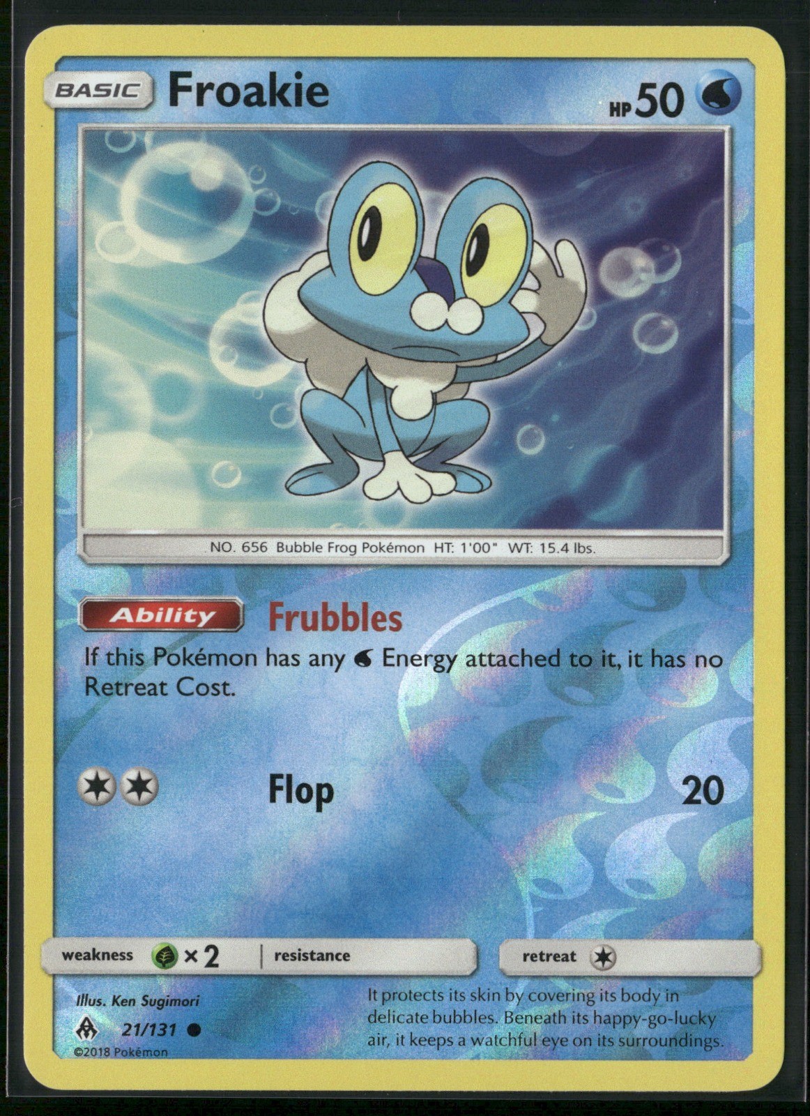 Froakie (21) Reverse Holo Common SM - Forbidden Light 21/131 LP
