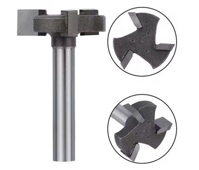 T-Bit Drill Bit for Flattening Wood Stem 6mm, 6.35mm 12.7mm Spoilboard Drill