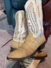 Lucchese Men's 2000 Size 12 D Ivory Color Honest Working Cowboy Patina, Tough — photo 3