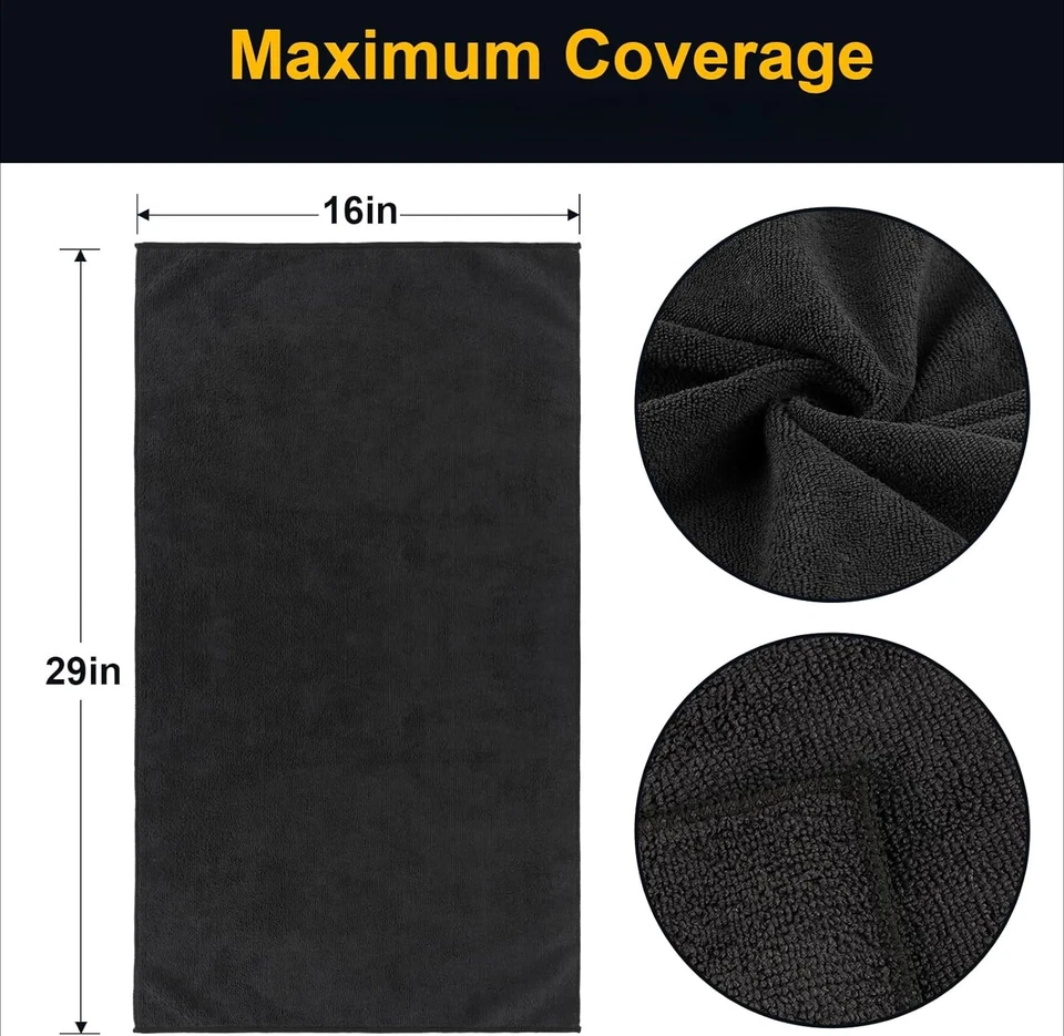 Paquete de 24 toallas de salón de microfibra para peluquero de 16x29 pulgadas paño de secado súper suave Foto 2 de 4