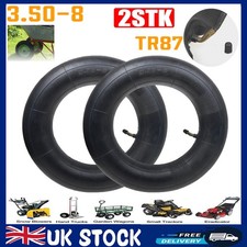 2 x 3.50 x 8 Innertube & BENT VALVE / Wheelbarrow / Wheel / Barrow / INNER TUBE.
