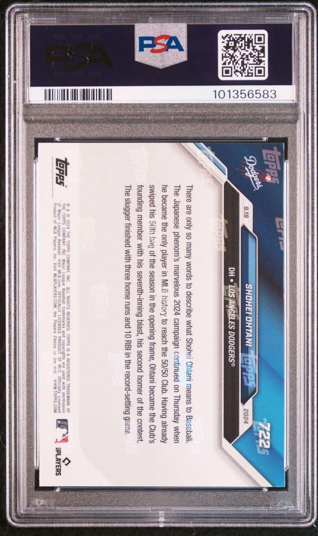 PSA9 AR 50枚 PSA9 2024 Topps Now 722 Shohei Otani 50/50 | eBay