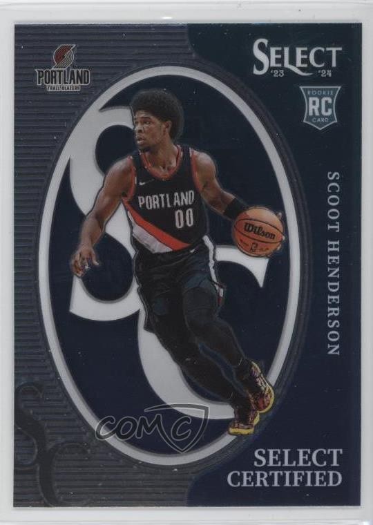 2023-24 Panini Select Select Certified Scoot Henderson #19 Rookie RC 12g7