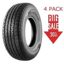 4 Tire Travelstar Ecopath ST235/80R16 124M 10 Ply Load E Trailer Tire -FinalSale
