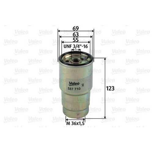 Kraftstofffilter Valeo 587710 FüR Mazda Subaru Toyota Americanmotors(Ford)-image