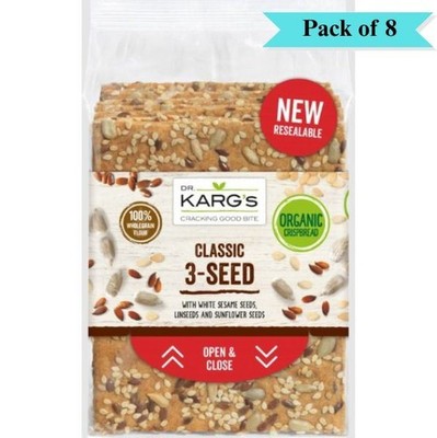 Dr. Karg Bio Classic 3 Samen Knäckebrot - 8er Pack (je 200g)