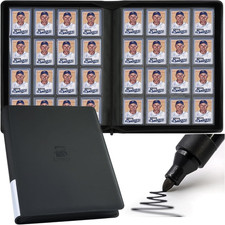 16 Pocket Top Loader Binder Holds 640 Top Loaders for Trading Sports Cards Class
