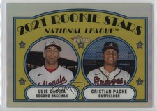 2021 Heritage Rookie Stars Chrome Refractor /572 Cristian Pache Luis Garcia d4v