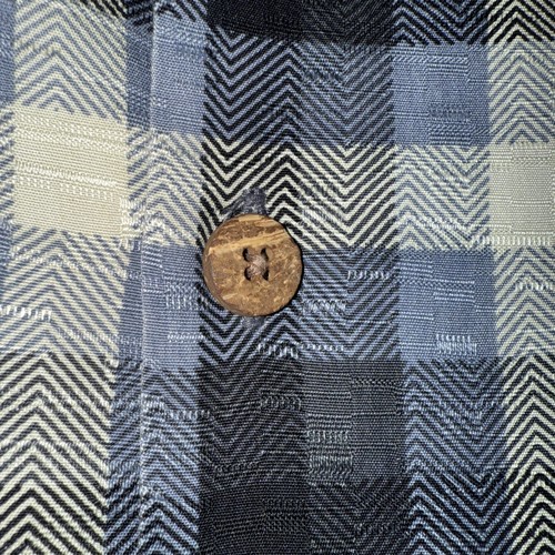 Tommy Bahama 100% Silk Lounge Shirt Blue Plaid Short Sleeve Button Up Men’s L - Picture 4 of 14