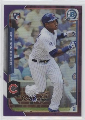 2015 Bowman Chrome Purple Refractor 78/250 Addison Russell #161 Rookie RC 0g4