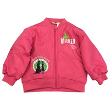 Girls Pink Wicked Bomber Jacket Coat 4-5