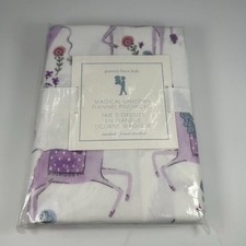 POTTERY BARN KIDS MAGICAL UNICORN FLANNEL STANDARD PILLOWCASE NEW
