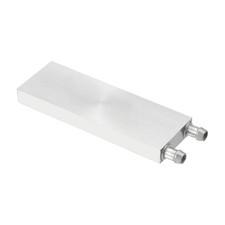 Aluminum Water Cooling Block 40x120x12mm Liquid Cooler Heat Sink Systems, Silver