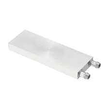 Aluminum Water Cooling Block 40x120x12mm Liquid Cooler Heat Sink Systems, Silver