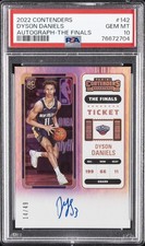2022 CONTENDERS AUTO-THE FINALS #142 DYSON DANIELS 14/49 PSA 10